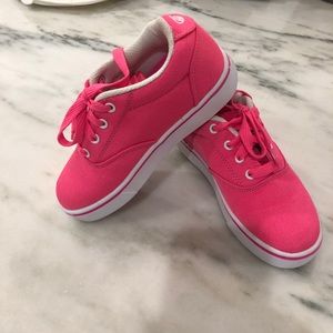 Girls pink Healies size youth 1